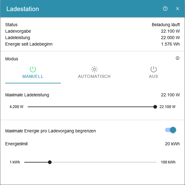 FENECON FEMS App DC-Ladestation